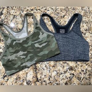 PINK Victoria secret camo sports bra lot of 2 guc size small